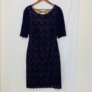 Dressbarn Collection purple lace dress size 14